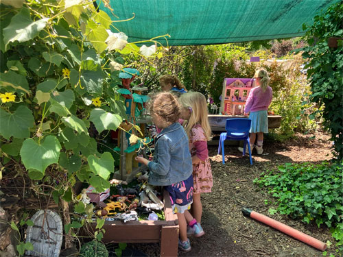 Outside play and imagination